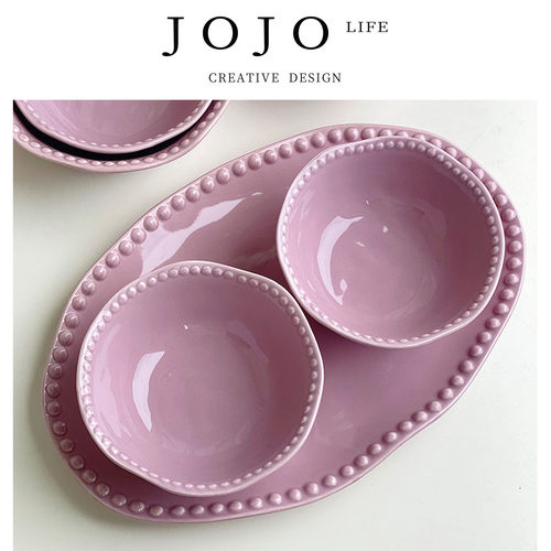 JOJO'SLIFEPD波浪花边陶瓷餐具
