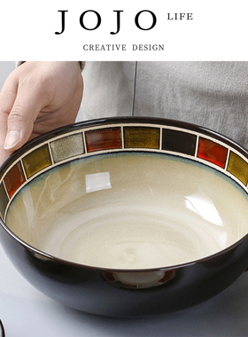 JOJO'S L. PD.hatch.美式陶瓷菜盘窑变碗盘家用牛排盘子 | 孵愚