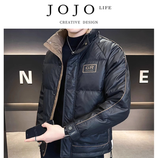 羽绒外套加厚纯色羽绒服 男士 井啪 PD.Well.休闲时尚 JOJO
