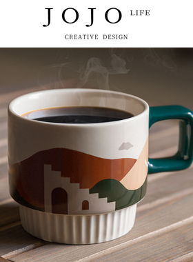 JOJO'S L. PD. sweltering.复古陶瓷马克杯水杯咖啡杯 | 盛暑