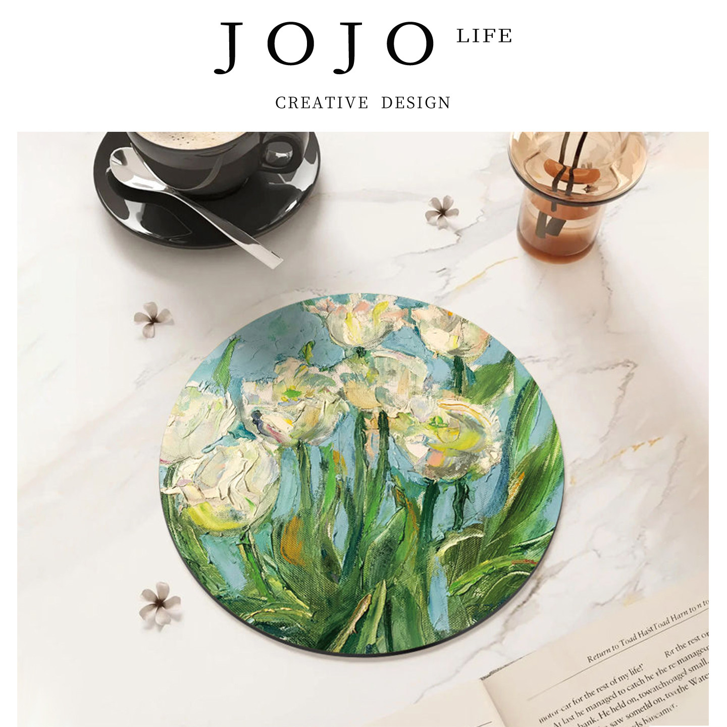 JOJO'S L. PD.Terrace.轻奢花卉耐高温餐桌防水隔热餐垫 |  坪寥,居家布艺,餐垫,淘宝优惠券,粉丝福利购,淘宝优惠卷