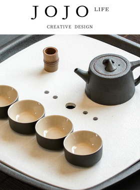 JOJO'S L. PD.ant 双层防烫粗陶品茗杯陶瓷简约茶杯功夫 | 蚁紧