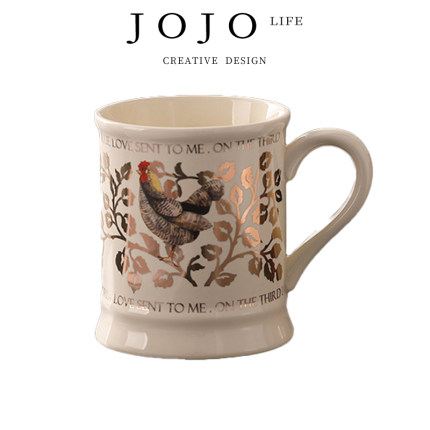 JOJO'S L. PD.xinyu.马克杯复古轻奢奶油黄陶瓷高颜值送礼 | 杏钰