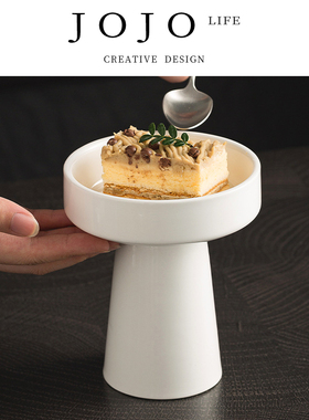 JOJO'S L. PD.resign.纯白陶瓷冰淇淋杯碗高脚燕窝甜品碗 | 辞去