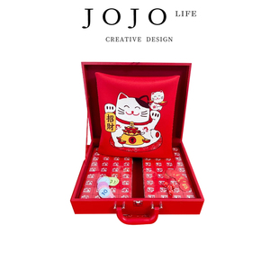 JOJO'S L. PD. Sauerk.麻将家用送亲友红色招财猫聚会麻将 | 酸菜