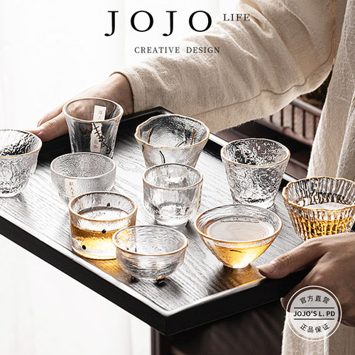 JOJO'SLIFEPD日式玻璃茶杯家用