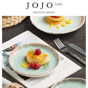 清新点心盘家用陶瓷菜盘方形 JOJO PD.father.日式 慈父