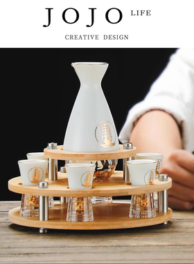 JOJO'S L. PD.embody.白酒杯套装高档中式陶瓷水晶玻璃 | 林涵