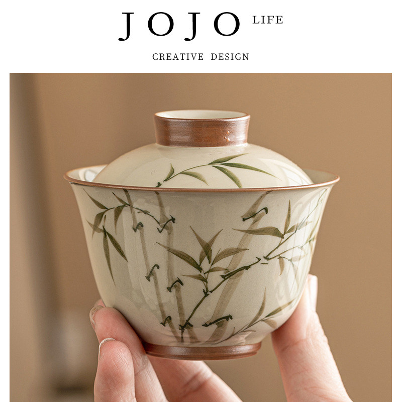 JOJO'SLIFEPD二才盖碗翠绿文竹