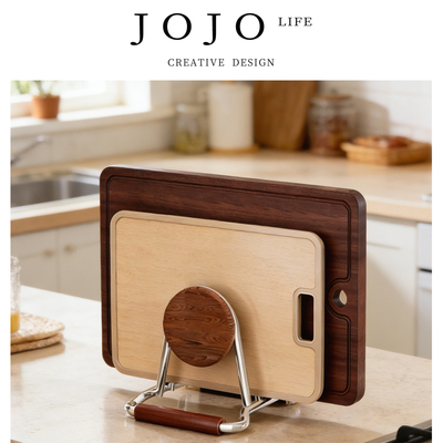 JOJO'S L. PD.cutting.中古风砧板架收纳置物架锅盖架案板 | SL01