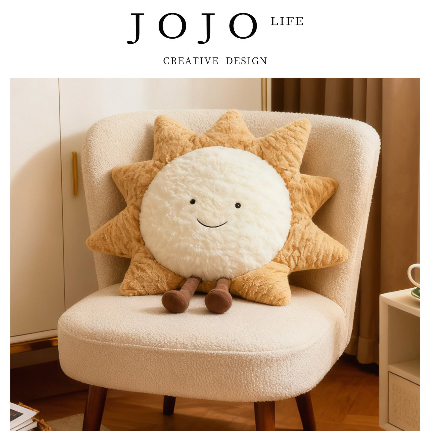 JOJO'S L. PD.Light.抱枕月亮北欧星星太阳家居靠枕装饰 | 光舒