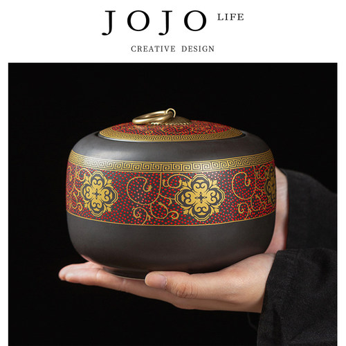JOJO'SLIFEPD陶瓷茶叶罐存储罐