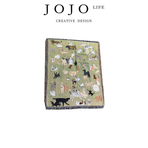 JOJO'SLIFEPD盖毯狗狗乐园线毯