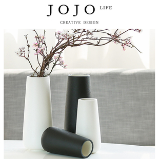 PD.hole.陶瓷花瓶三件套花器工艺术品家居摆件 孔涩 JOJO