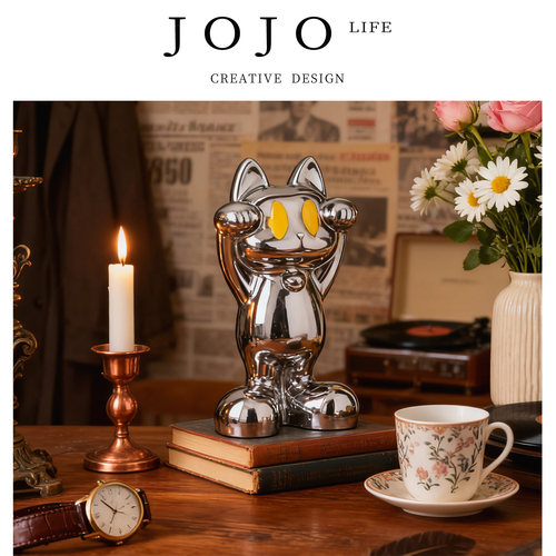 JOJO'S L. PD.success.摆件星光招财猫客厅现代高级感装饰 | 成功