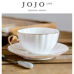 PD.Severe.橘子南瓜杯骨陶瓷咖啡杯套裝 JOJO 茶杯碟 盛寒