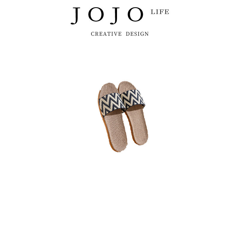 JOJO'SL.PD亚麻拖鞋室内凉拖鞋