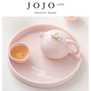 JOJO'S L. PD.township.茶壶桃粉捏花西施壶陶瓷家用手工 | 县乡
