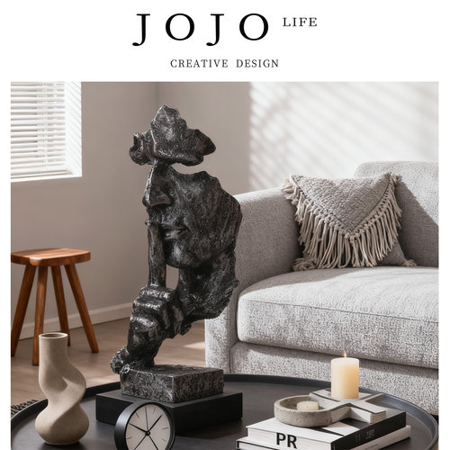 JOJO'S L. PD·Merkin·摆件家用沉默是金人物抽象工艺品 | 默金