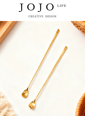 JOJO'S L. PD.absent.304不锈钢咖啡勺长柄搅拌勺搅拌棒勺子|缺席