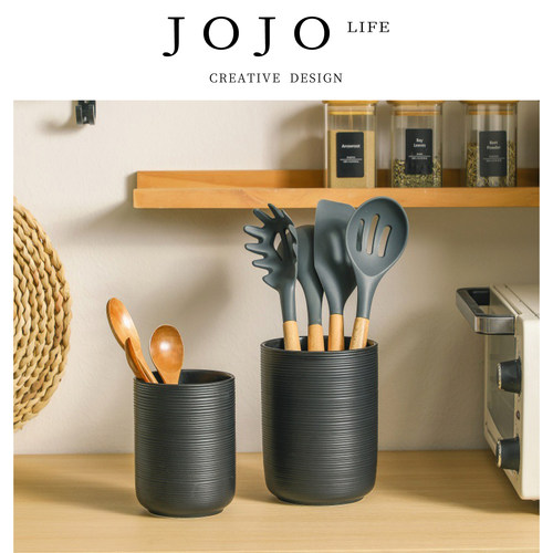 JOJO'SLIFEPD拉丝陶瓷收纳筒