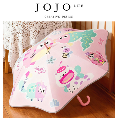 JOJO'S L. PD.warn.儿童新款双层圆角雨伞晴雨两用防晒 | 璀戒