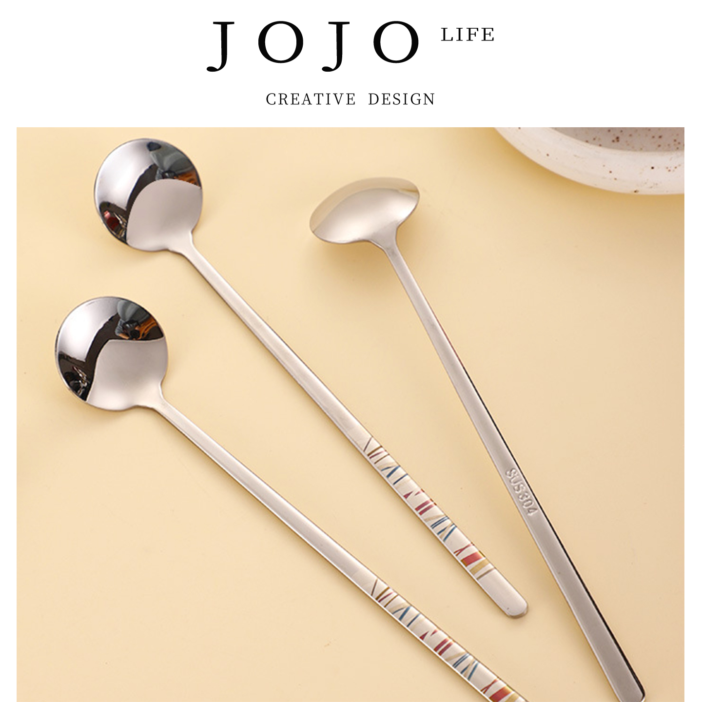 JOJO'S L. PD.sell.304不锈钢长柄搅拌勺小汤匙调味勺奶茶 | 售叮