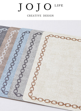 JOJO'S L. PD.Free.布纹餐垫ins风印花隔热垫北欧桌垫 | 赠班