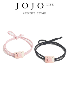 JOJO'S L. PD.clappers.头饰蠢萌可爱小猪泡泡机头绳甜美 | 竹板