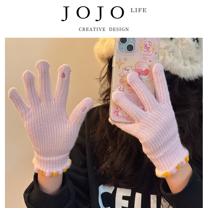 JOJO'SLIFEPD触屏毛线针织手套