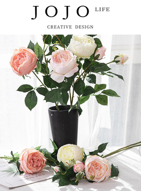 JOJO'S L. PD.irritate.玫瑰单枝仿真花婚庆路引花墙假花 | 够呛