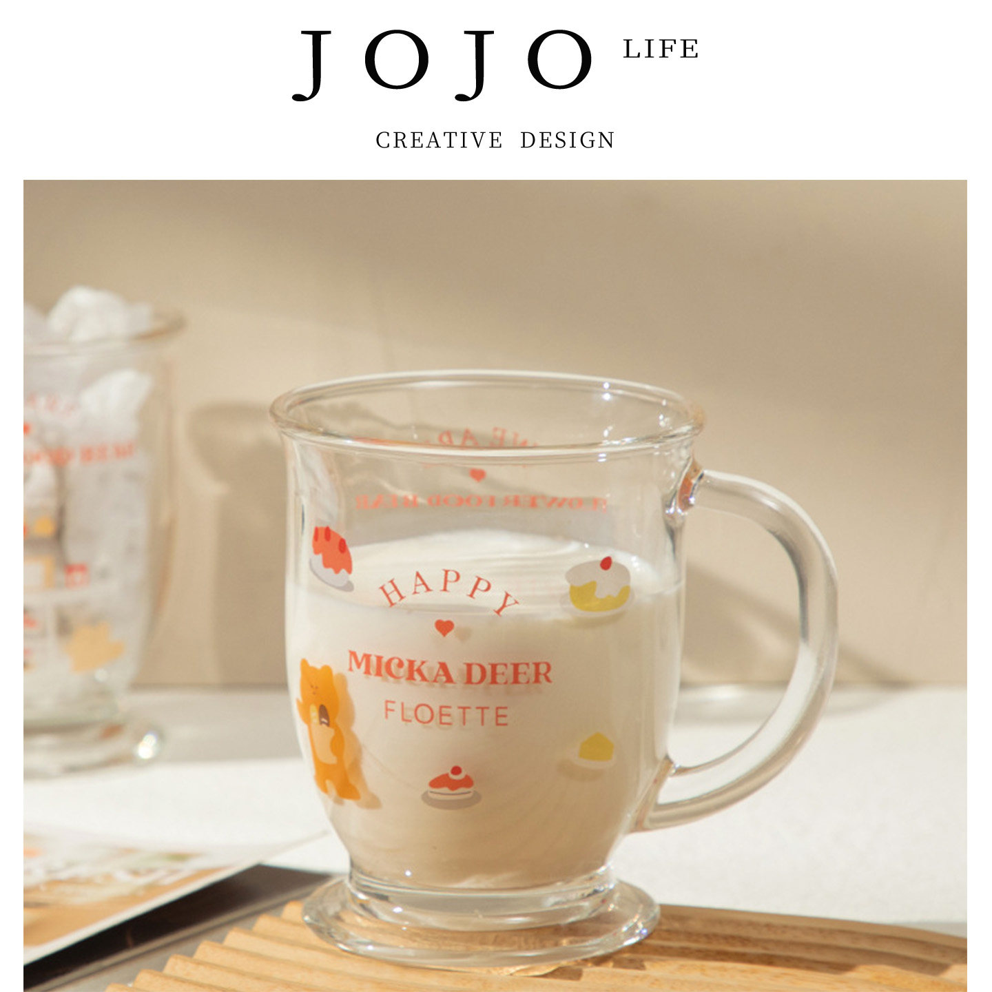 JOJO'S L. PD玻璃i杯ins水杯