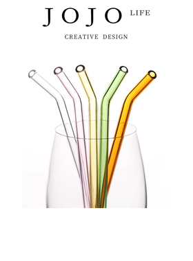 JOJO'S L. PD.macroscopic.玻璃吸管非一次性耐高温管弯头 | 宏观