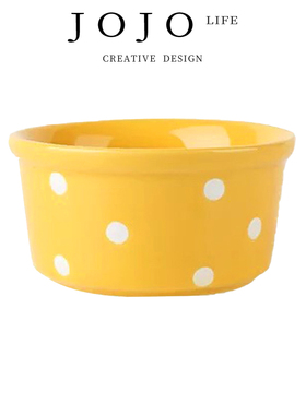 JOJO'S L. PD.visit.烤碗创意陶瓷舒芙蕾波点布丁杯耐高温 | 无望
