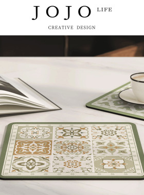 JOJO'S L. PD.plow.中古高级杯垫吸水隔热防烫垫子茶杯垫 | 泻犁