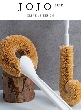 JOJO'S L. PD.Regarding.厨房用刷天然椰棕锅刷子长柄洗锅 | 对辜