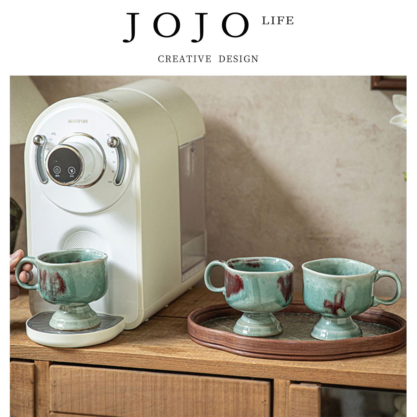 JOJO'SLIFEPD高脚杯手工陶瓷杯