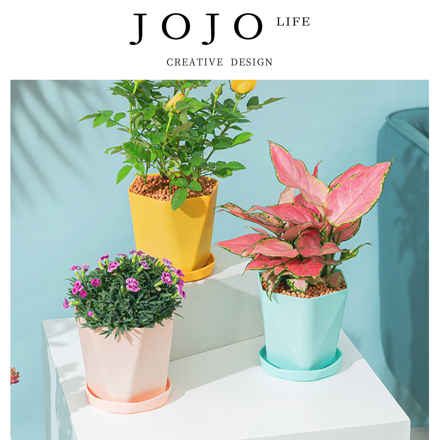 JOJO'SL.PD.绿植阳台方形花盆