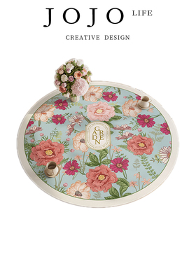 JOJO'S L. PD.unless.圆形餐桌垫桌布美式防油防水保护垫丨若非