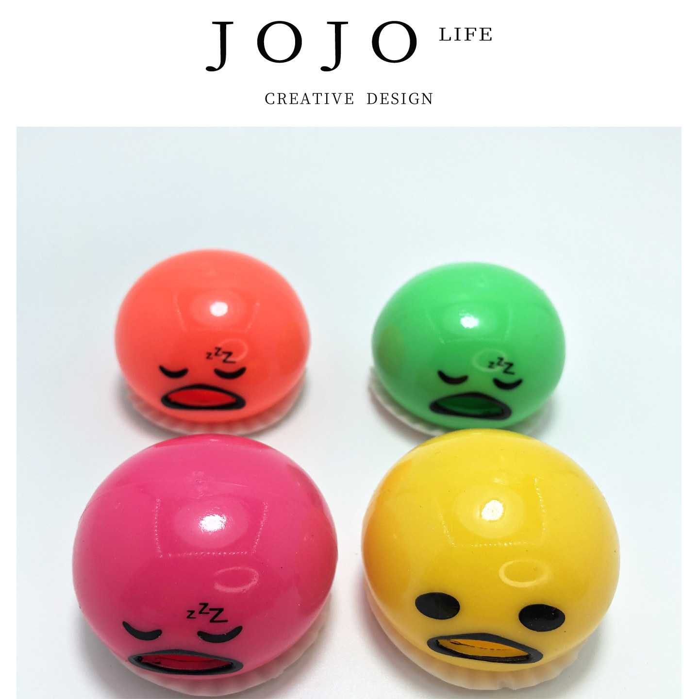 JOJO'S L. PD.play.呕吐的蛋黄哥捏捏乐解压玩具 | 的演