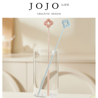 JOJO'S L. PD.Pollution.瓶刷硅胶吸管刷长柄清洁刷子厨房 | 污缭