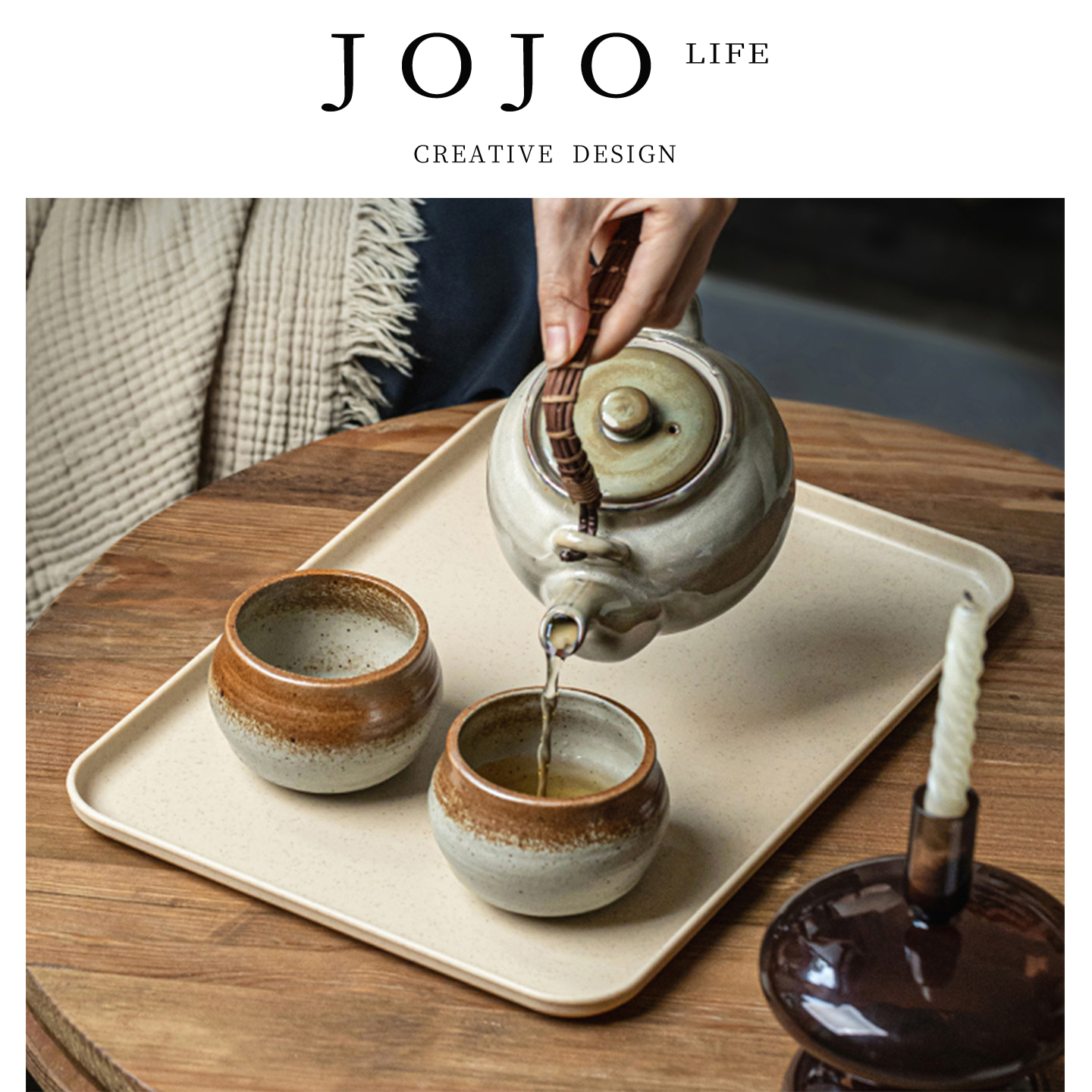 JOJO'SLIFEPD大长方形托盘家用