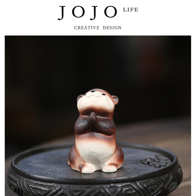 JOJO'SLIFEPD茶宠摆件装饰水獭