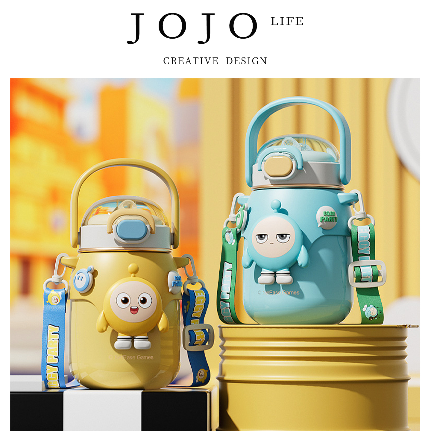 JOJO'SL.PD.大容量儿童吸管杯