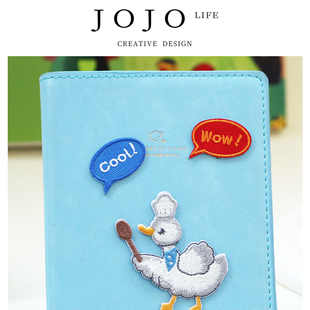 饰图案 JOJO PD.block.自粘英语感叹词布贴手机账本装 木墩