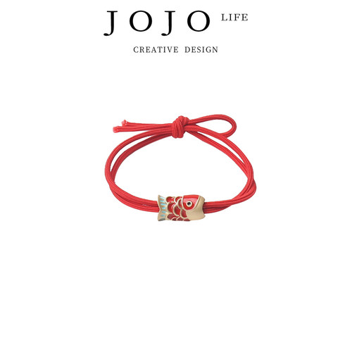 JOJO'SLIFEPD红鲤鱼红绳小皮筋