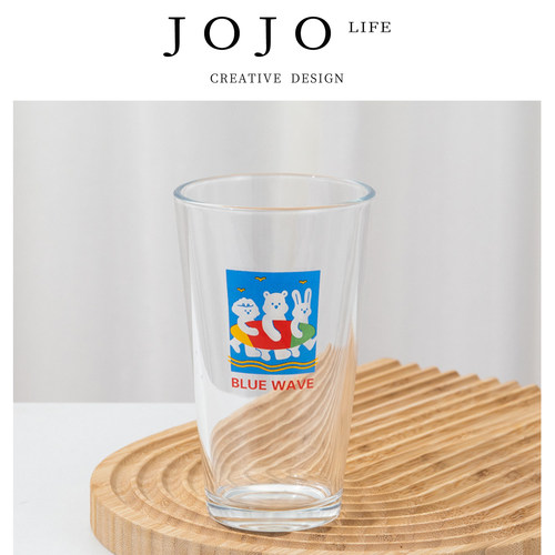 JOJO'SLIFEPD卡通玻璃杯吸管