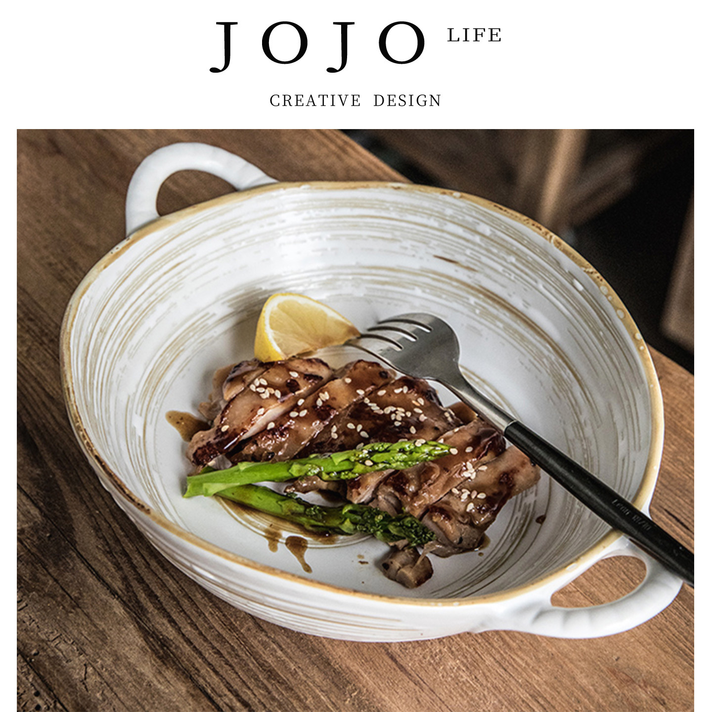 JOJO'S L. PD.Greed.7.5英寸不规则陶瓷碗沙拉碗面碗双耳碗 |婪佛,餐饮具,碗,淘宝优惠券,粉丝福利购,淘宝优惠卷