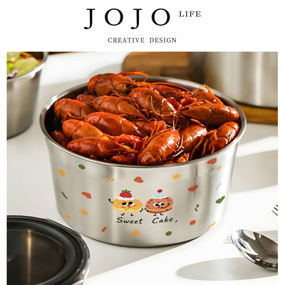 JOJO'S L.PD.TZ.食品级316不锈钢便当盒保鲜饭盒带盖 | 禹券
