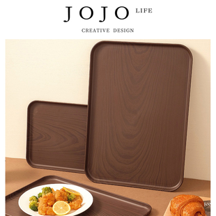 PD.Drying.创意仿木纹托盘长方形家用水杯收纳 烘拯 JOJO